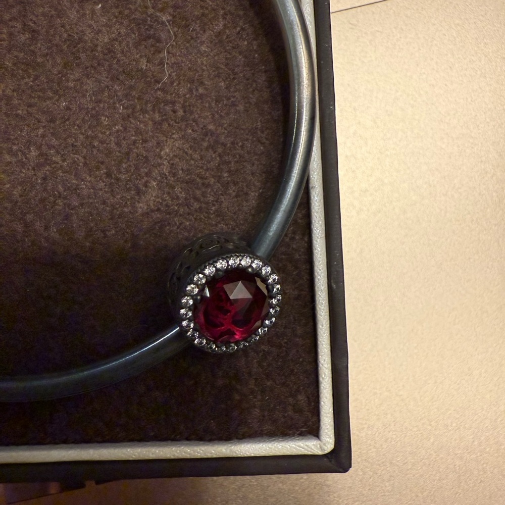 Pandora Disney Beauty and the Beast Bangle Bracelet w/ charms - Picture 4 of 7